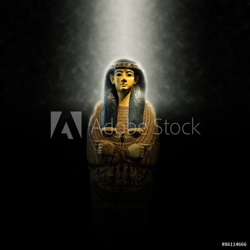 Afbeeldingen van Ornate Decorative Golden Tomb of Egyptian King